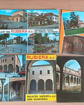 LOTTO 7 CARTOLINE ITALIA REGGIO EMILIA RUBIERA RE