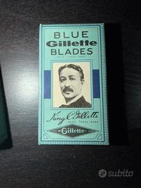 Lamette Vintage Blue Gillette Blades Epoca