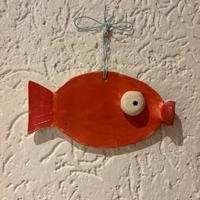Pesce artigianale in ceramica