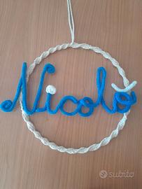 Fiocco nascita/ghirlanda/portachiavi