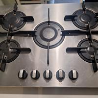 Piano cottura a gas 5 fuochi ARISTON HOTPOINT 