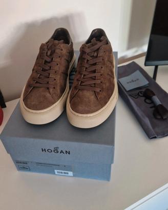 Hogan Sneakers H691 N.41 in pelle scamosciata