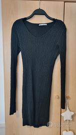 abito nero zuiki in maglia