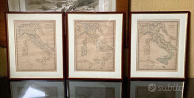 Quadri Stampe Litografie Italia Atlante Maggi 1859