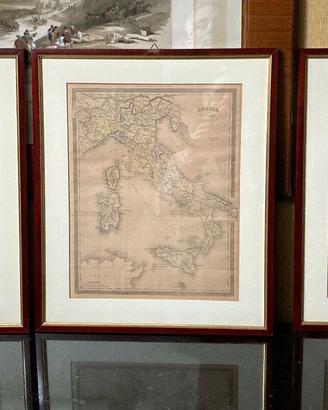 Quadri Stampe Litografie Italia Atlante Maggi 1859