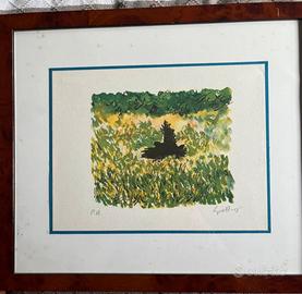 Renaro Guttuso litografia quadro