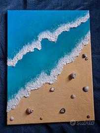 Pittura Mare Fatta a Mano Texture