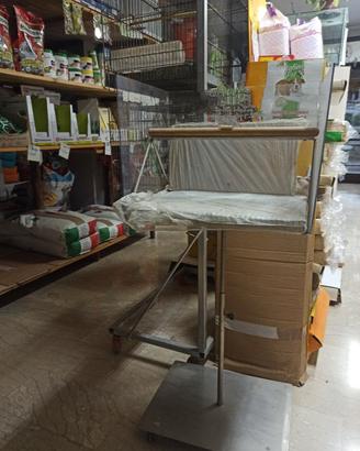 trespolo in acciaio inox con paratie antischizzo