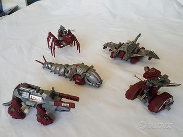 lotto Zoids 5 robot con scatole e istruzioni