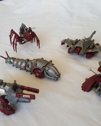 lotto Zoids 5 robot con scatole e istruzioni