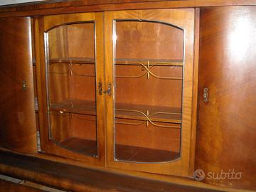 Libreria cristalliera vintage