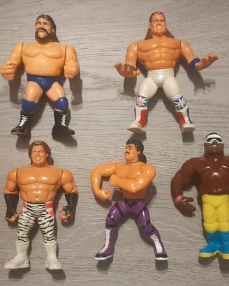 WWF HASBRO ANNI 90' LOTTO 6 FIGURES