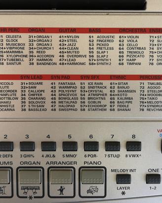 Tastiera musicale roland em 15