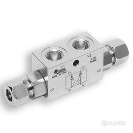 Valvola blocco 3/8"  completa per terzi punti idra