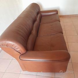 divano letto 1 pz in pelle