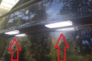 coppia plafoniera targa led Smart Fortwo 450 451