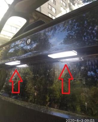 coppia plafoniera targa led Smart Fortwo 450 451