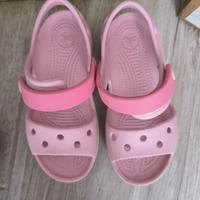 Sandali crocs rosa bambina