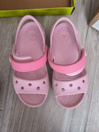 Sandali crocs rosa bambina