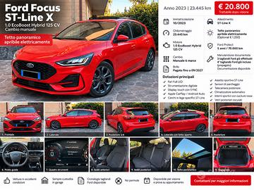 Ford Focus ST-Line X 1.0 EcoBoost Hybrid 125 CV – 