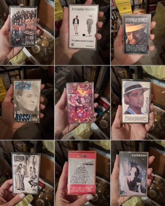 Lotto 9 Musicassette Cantautori & Pop Italiano