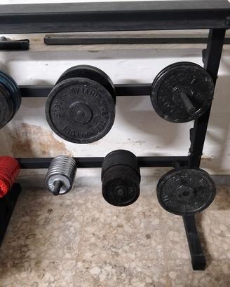 dischi pesi palestra ghisa 