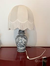 Lampada d’epoca con vaso firmato Turi D’Albissola