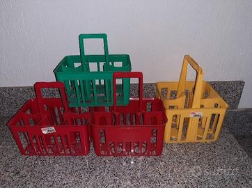 4 cestelli portabottiglie 