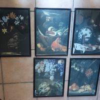 10 Quadri con cornice in legno