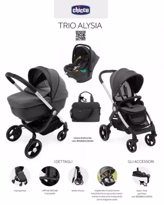 1 passeggino trio chicco Alysia