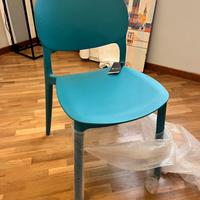 Sedie in propilene turchesi