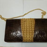 Borsa in vera pelle di coccodrillo