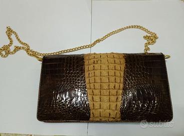 Borsa in vera pelle di coccodrillo
