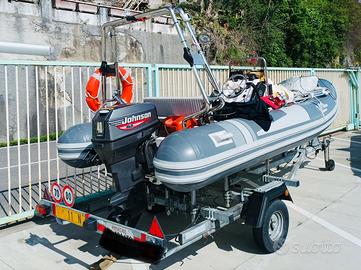 Gommone 4m, motore Johnson Evinrude 40cv 2t