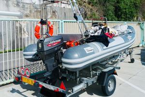 Gommone 4m, motore Johnson Evinrude 40cv 2t