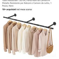 Due barre appendiabiti da muro