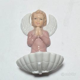 Piccola acquasantiera in porcellana Palais Royal 