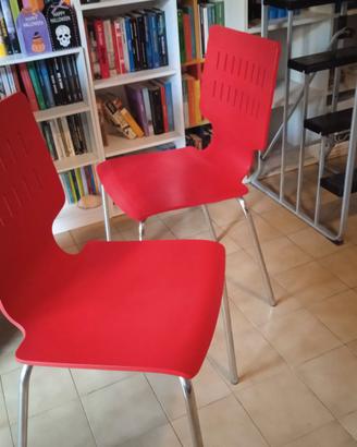 coppia sedie scavolini scenery in legno laccato