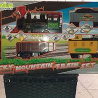 Trenino a batteria con rotaie