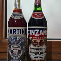 coppia bottiglie vermut vintage