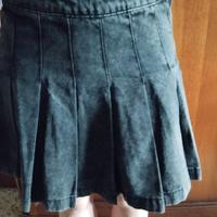 Gonna nera in Jeans a pieghe di Terranova