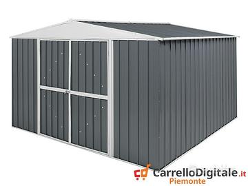 Box in Acciaio da giardino 360x345 grigio scuro