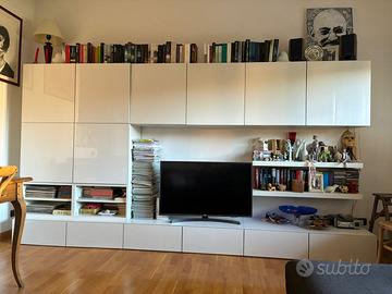 Mobile componibile Besta (bianco)