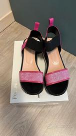 Sandali con zeppa/platform POLLINI 