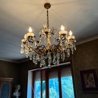 Lampadario 10 luci cristallo