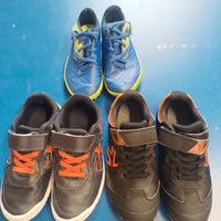 3 paia di scarpe sportive per bambino n30,31,32