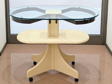 Tavolo Ovale su Ruote - Design Moderno