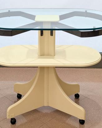 Tavolo Ovale su Ruote - Design Moderno