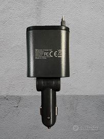 Caricatore Auto 120W con Cavi Retrattili