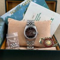 Rolex Datejust Ref. 16220 Black Full Set